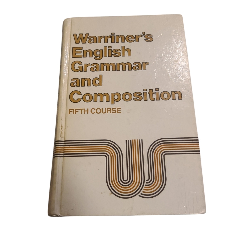Warriner's English Composition book, Hardbound, 1977, Fifth course